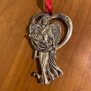 Gorham Silver Angel HOPE Ornament